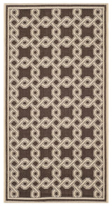 Safavieh Martha Stewart 2'-7" x 5'-0" Rug in Chocolate / Cream