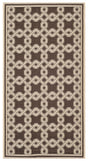 Safavieh Martha Stewart 2'-7" x 5'-0" Rug in Chocolate / Cream