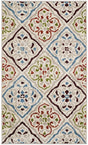 Safavieh Sagamore 3'-0" x 5'-0" Rug in Light Grey / Terracotta