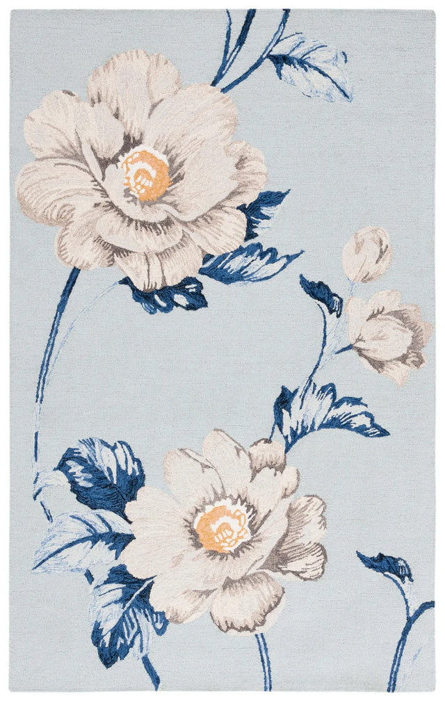 Safavieh Jardin 4'-0" x 6'-0" Rug in Blue / Ivory