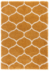Safavieh Hudson Shag 4'-0" x 6'-0" Rug in Gold / Ivory
