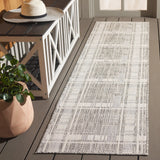 Safavieh Beach House 2'-0" x 8'-0" Rug in Grey / Ivory