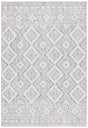 Safavieh Courtyard 4'-0" x 5'-7" Rug in Light Grey / Dark Grey