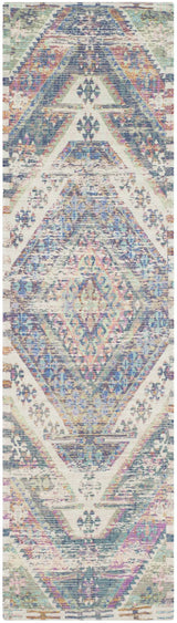 Safavieh Saffron 2'-3" x 10'-0" Rug in Royal Blue / Fuchsia