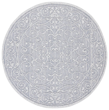Safavieh Global 6'-7" x 6'-7" Rug in Blue / Grey
