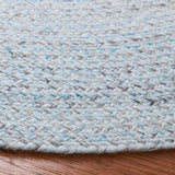 Safavieh Braided 5'-0" x 5'-0" Rug in Blue / Grey
