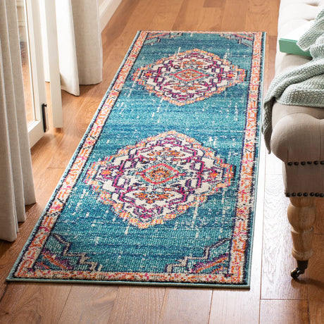 Safavieh Monaco 2'-2" x 8'-0" Rug in Blue / Multi