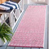 Safavieh Courtyard 2'-3" x 8'-0" Rug in Ivory / Red