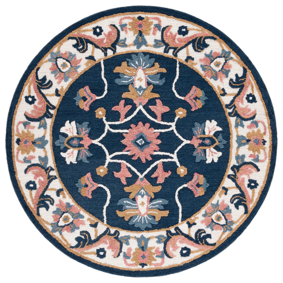 Safavieh Blossom 6'-0" x 6'-0" Rug in Blue / Ivory