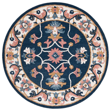 Safavieh Blossom 6'-0" x 6'-0" Rug in Blue / Ivory