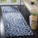 Safavieh Dip Dye 2'-3" x 8'-0" Rug in Navy / Ivory