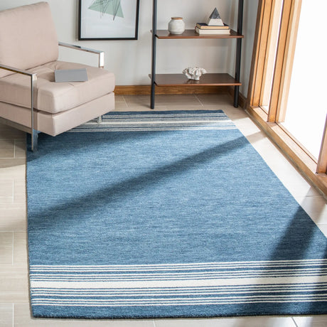 Safavieh Metro 4'-0" x 6'-0" Rug in Blue / Ivory