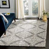 Safavieh Glamour 5'-0" x 8'-0" Rug in Dark Grey / Ivory