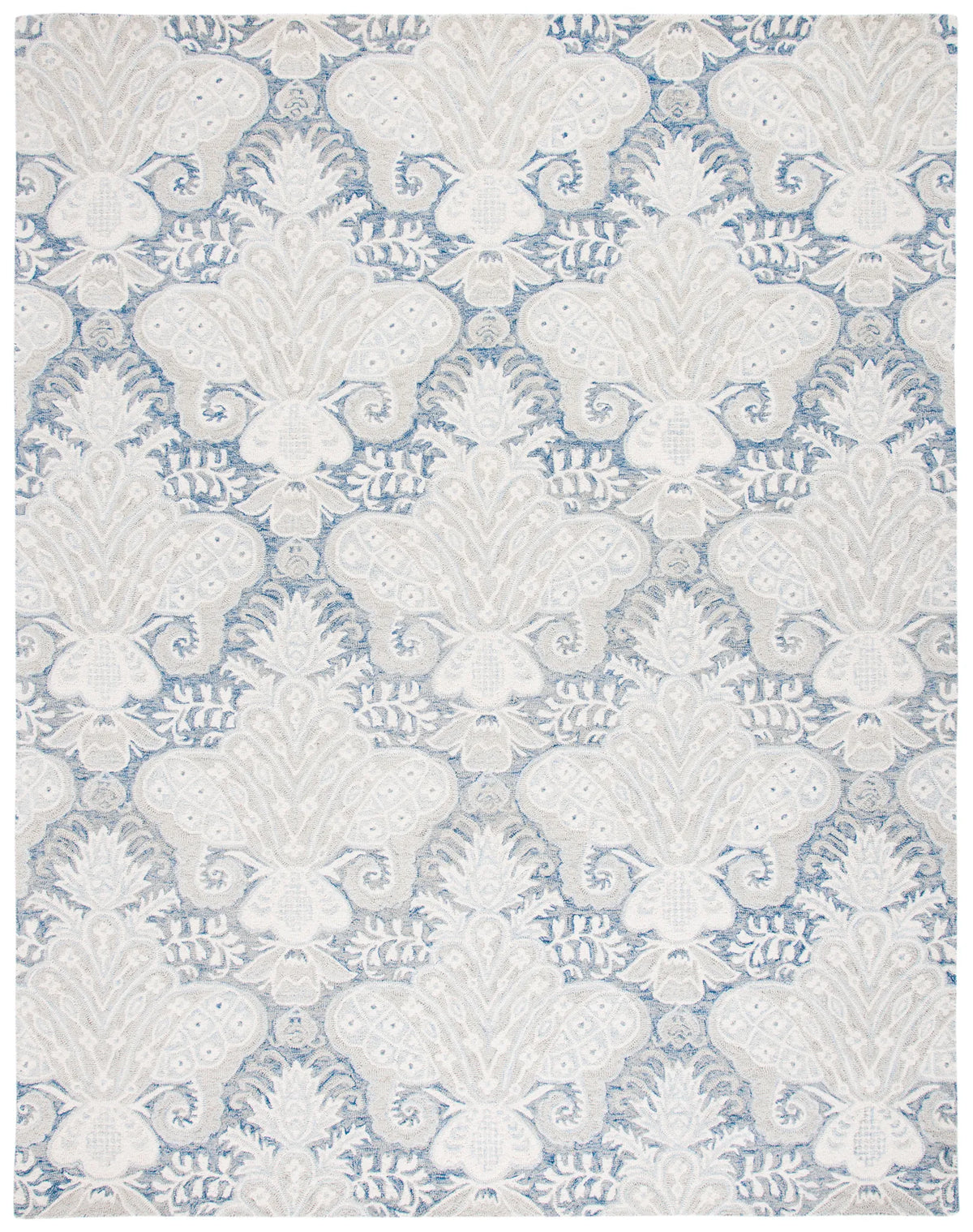 Safavieh Micro-Loop 10'-0" x 14'-0" Rug in Blue / Ivory
