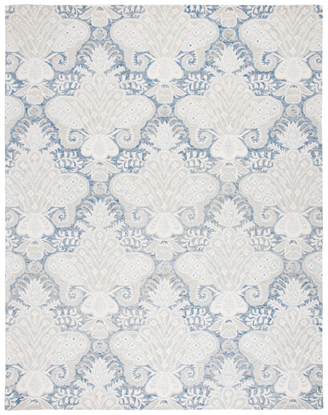 Safavieh Micro-Loop 10'-0" x 14'-0" Rug in Blue / Ivory