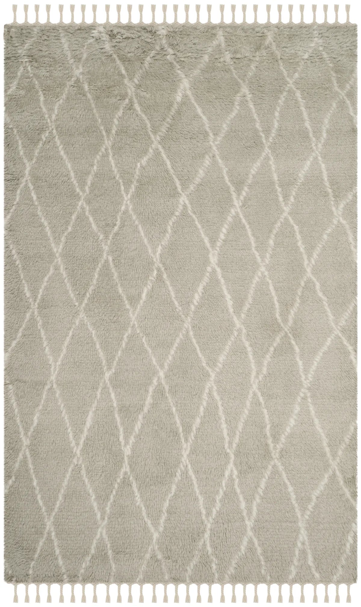 Safavieh Casablanca 5'-0" x 8'-0" Rug in Grey / Ivory