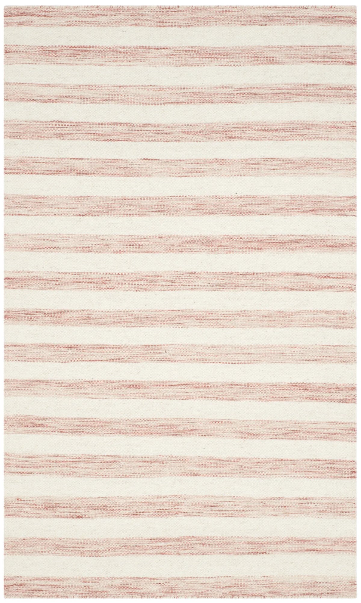 Safavieh Dhurries 3'-0" x 5'-0" Rug in Rust / Ivory