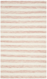 Safavieh Dhurries 3'-0" x 5'-0" Rug in Rust / Ivory