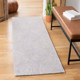 Safavieh Micro-Loop 2'-3" x 7'-0" Rug in Silver / Ivory