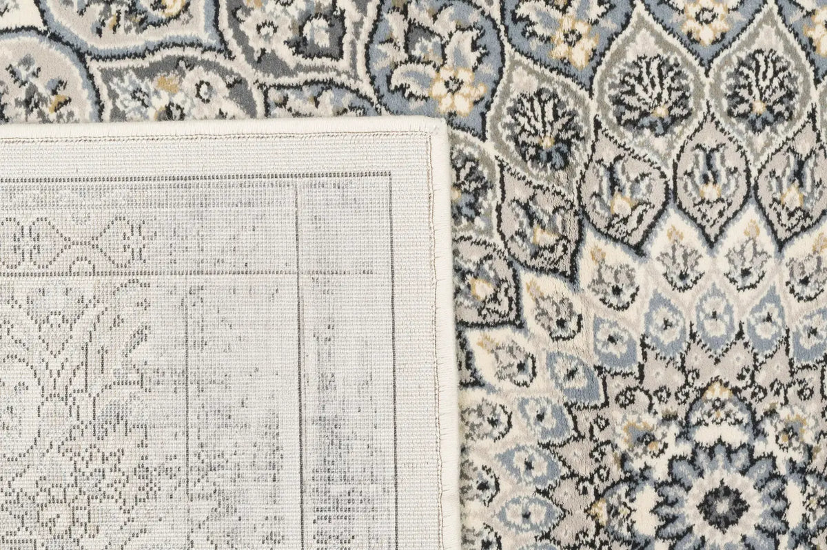 Dynamic Rugs Ancient Garden 57090 Cream / Grey Rugs - Corner