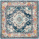 Safavieh Monaco 5'-0" x 5'-0" Rug in Navy / Light Blue