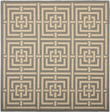 Safavieh Courtyard 6'-7" x 6'-7" Rug in Grey / Cream