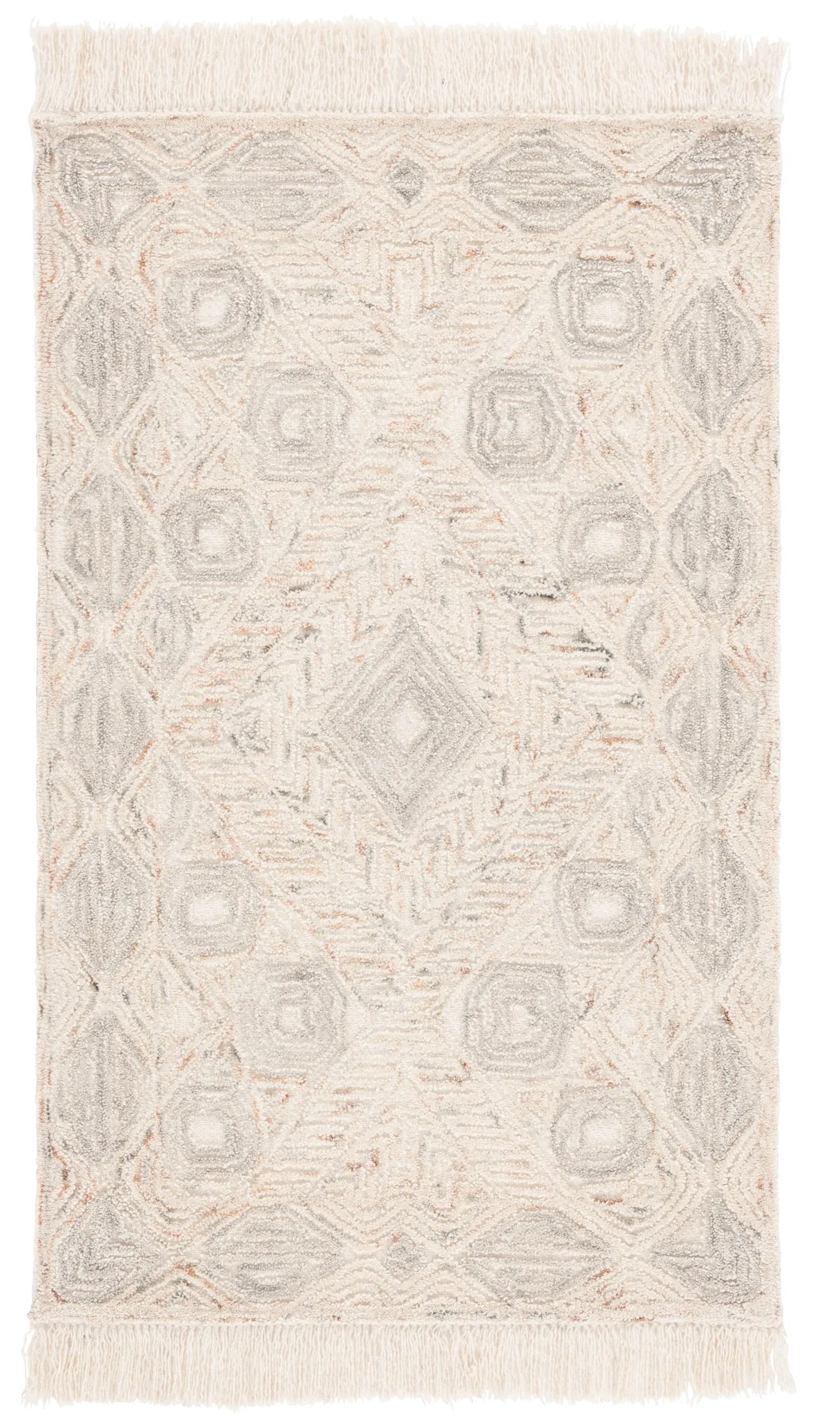 Safavieh Ikat 3'-0" x 5'-0" Rug in Ivory / Grey