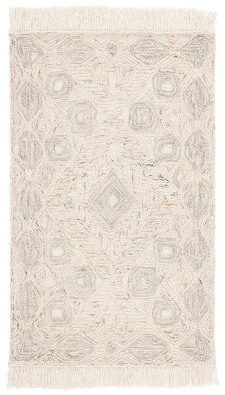 Safavieh Ikat 3'-0" x 5'-0" Rug in Ivory / Grey