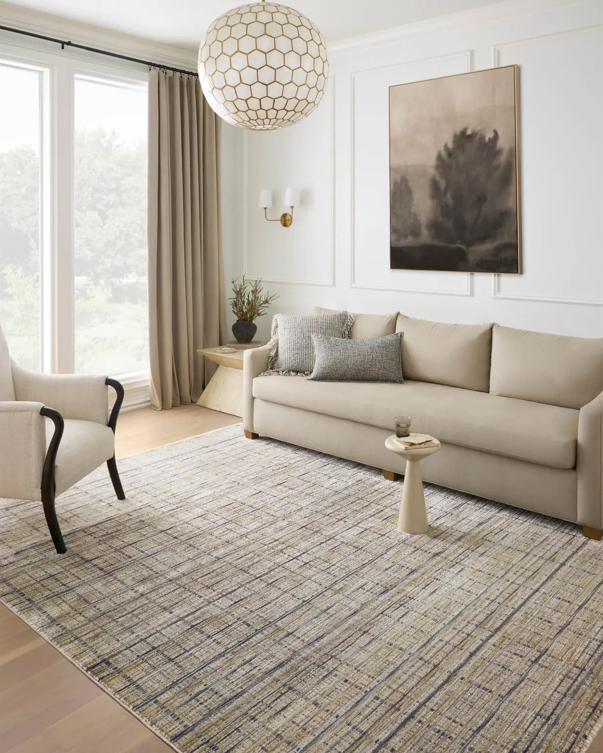 Loloi Soho Soh-04 Pebble/Charcoal Rug - room scene 1