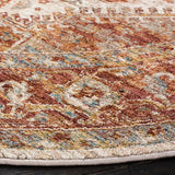 Safavieh Valencia 6'-4" x 6'-4" Rug in Ivory / Rust
