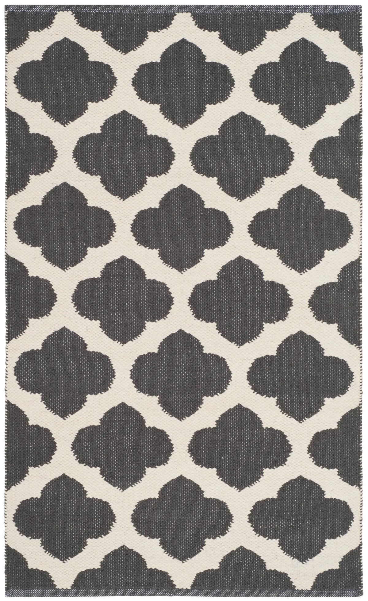 Safavieh Montauk 2'-0" x 3'-0" Rug in Dark Grey / Ivory