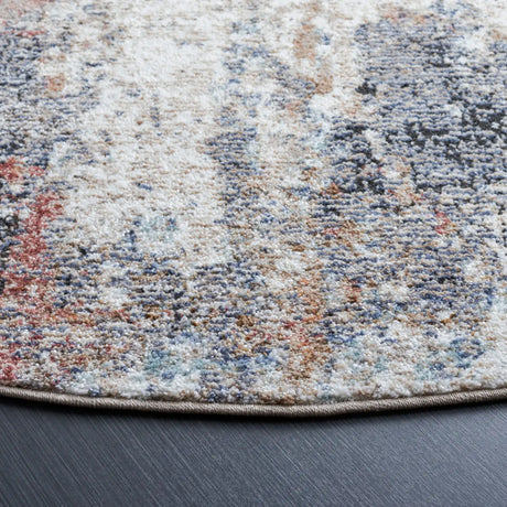 Safavieh Jasmine 5'-3" x 5'-3" Rug in Ivory / Blue