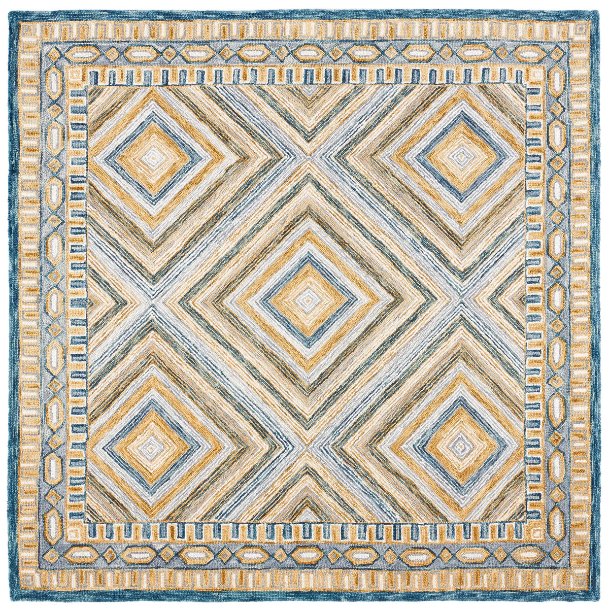 Safavieh Aspen 7'-0" x 7'-0" Rug in Navy / Gold