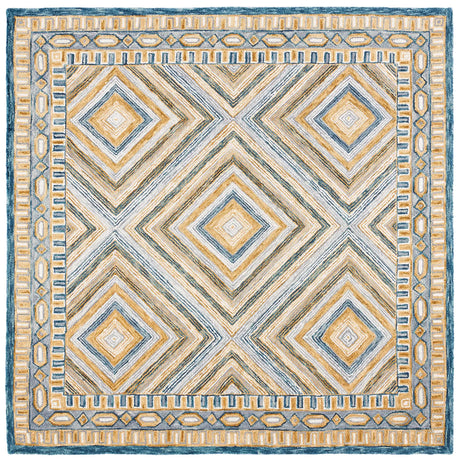 Safavieh Aspen 7'-0" x 7'-0" Rug in Navy / Gold