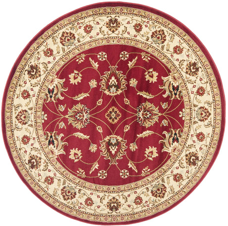 Safavieh Lyndhurst 5'-3" x 5'-3" Rug in Red / Ivory