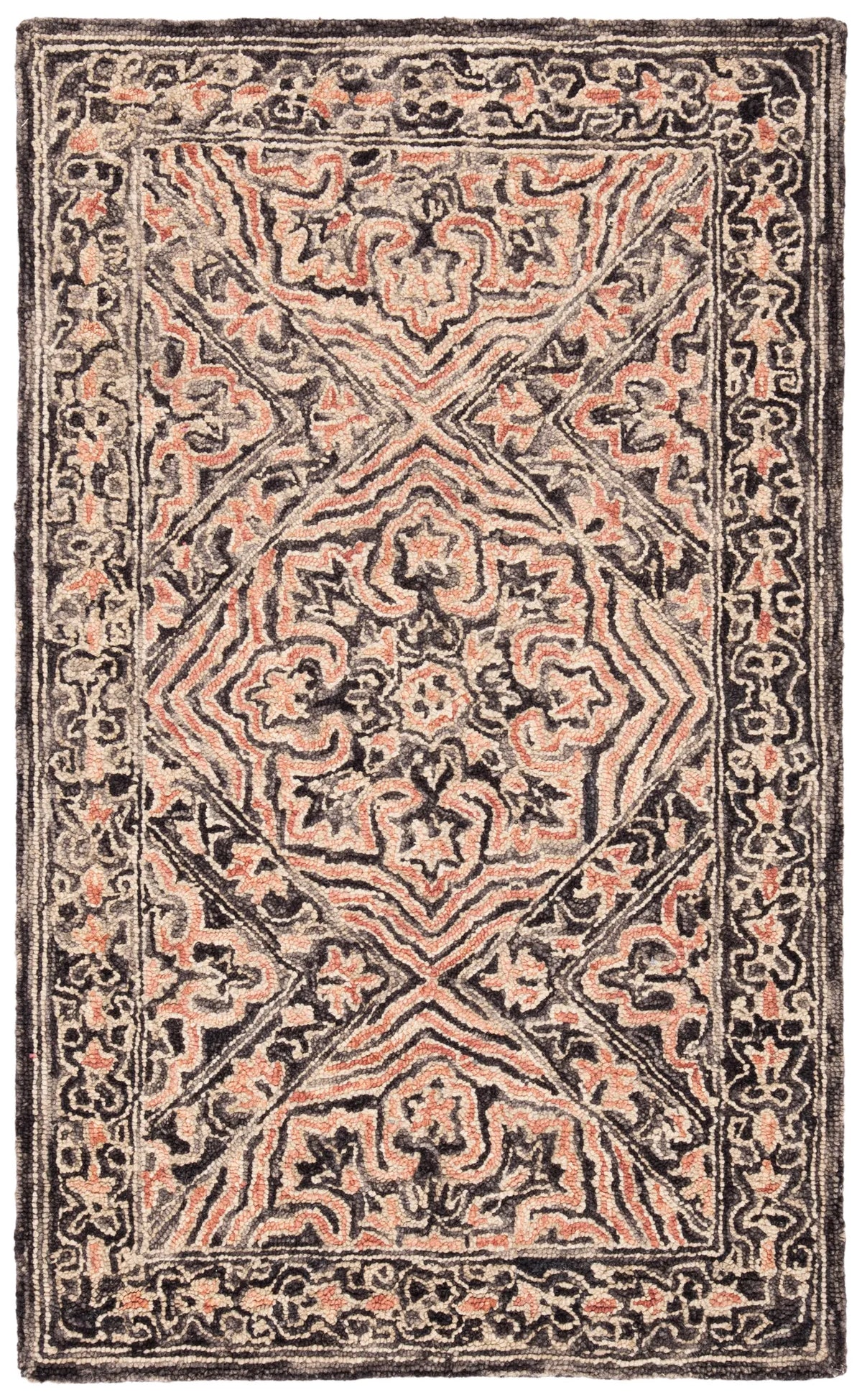 Safavieh Trace 3'-0" x 5'-0" Rug in Black / Red