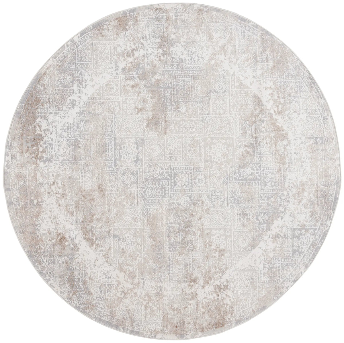 Safavieh Hanna 6'-7" x 6'-7" Rug in Ivory Grey / Beige