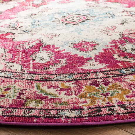 Safavieh Monaco 6'-7" x 6'-7" Rug in Pink / Multi
