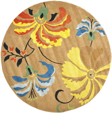 Safavieh Soho 6'-0" x 6'-0" Rug in Brown / Multi