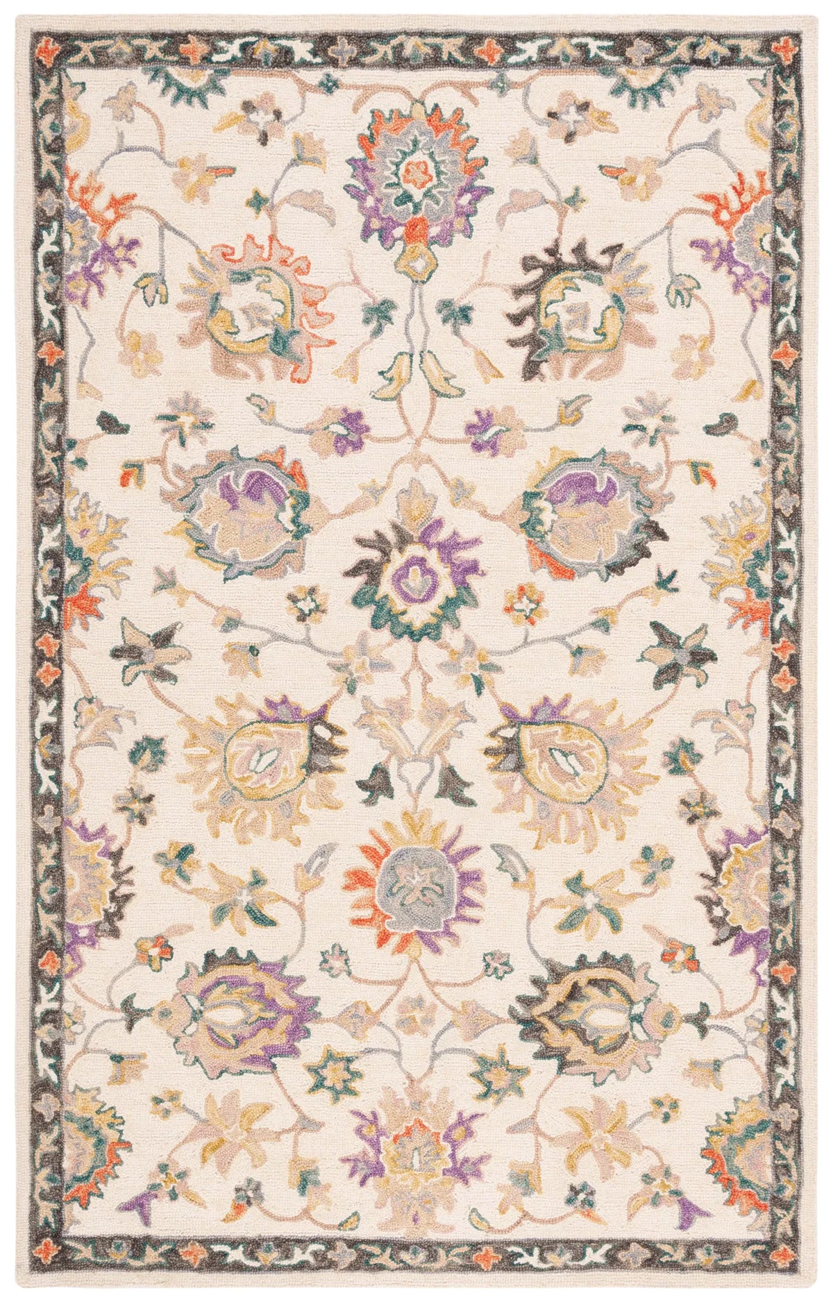Safavieh Blossom 4'-0" x 6'-0" Rug in Beige / Lavander