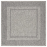 Safavieh Beach House 6'-7" x 6'-7" Rug in Grey / Charcoal