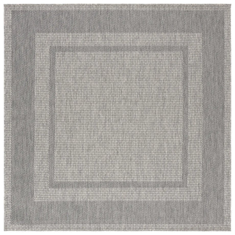 Safavieh Beach House 6'-7" x 6'-7" Rug in Grey / Charcoal
