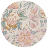 Safavieh Jardin 6'-0" x 6'-0" Rug in Ivory / Pink