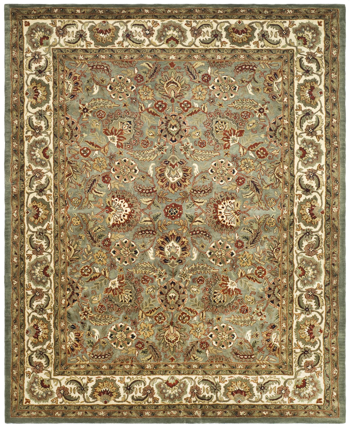Safavieh Classic 9'-6" x 13'-6" Rug in Celadon / Ivory