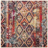 Safavieh Monaco 6'-7" x 6'-7" Rug in Purple / Orange