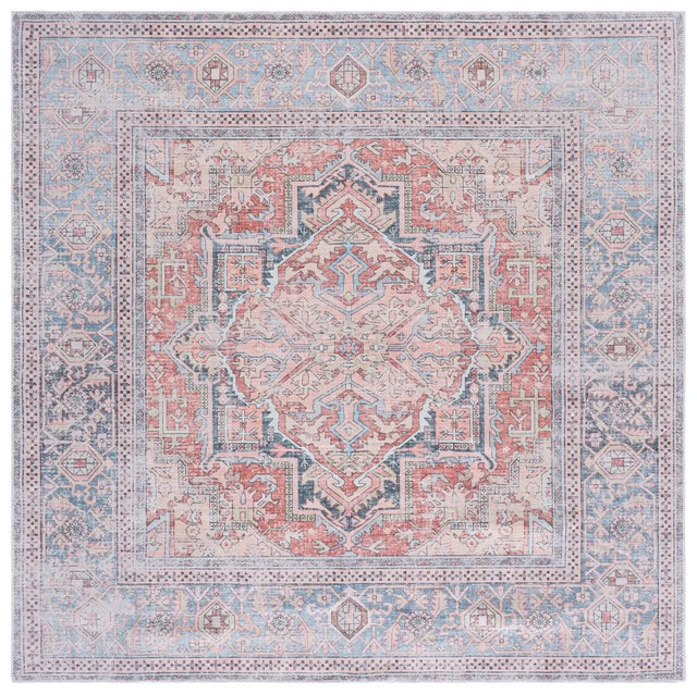 Safavieh Arizona 6'-0" x 6'-0" Rug in Rust / Blue