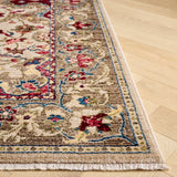 Safavieh Kashan 5'-1" x 7'-5" Rug in Ivory / Taupe