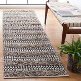Safavieh Natura 2'-3" x 9'-0" Rug in Black / Ivory