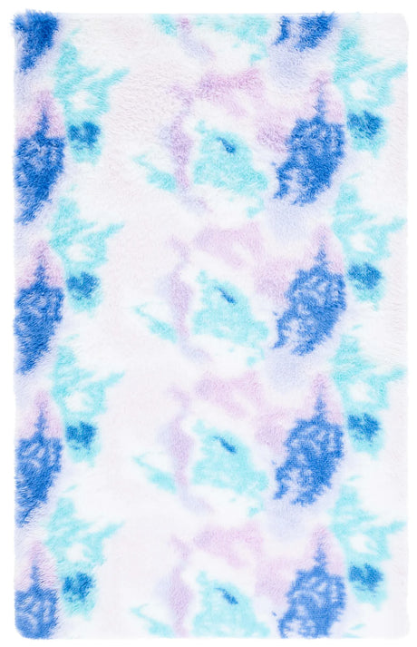 Safavieh Rainbow Shag 4'-0" x 6'-0" Rug in Rainbow / Multi