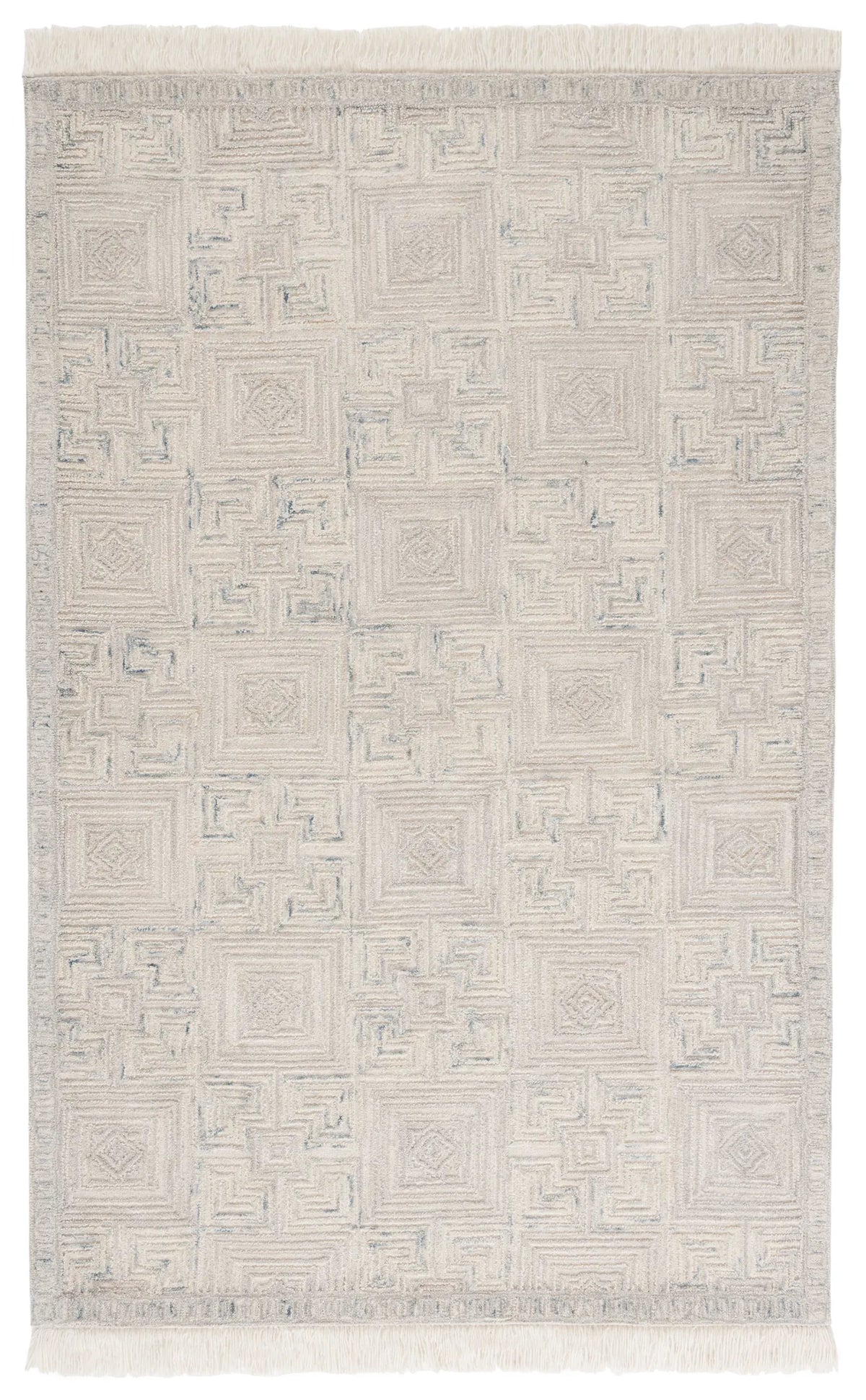 Safavieh Ikat 4'-0" x 6'-0" Rug in Ivory / Grey